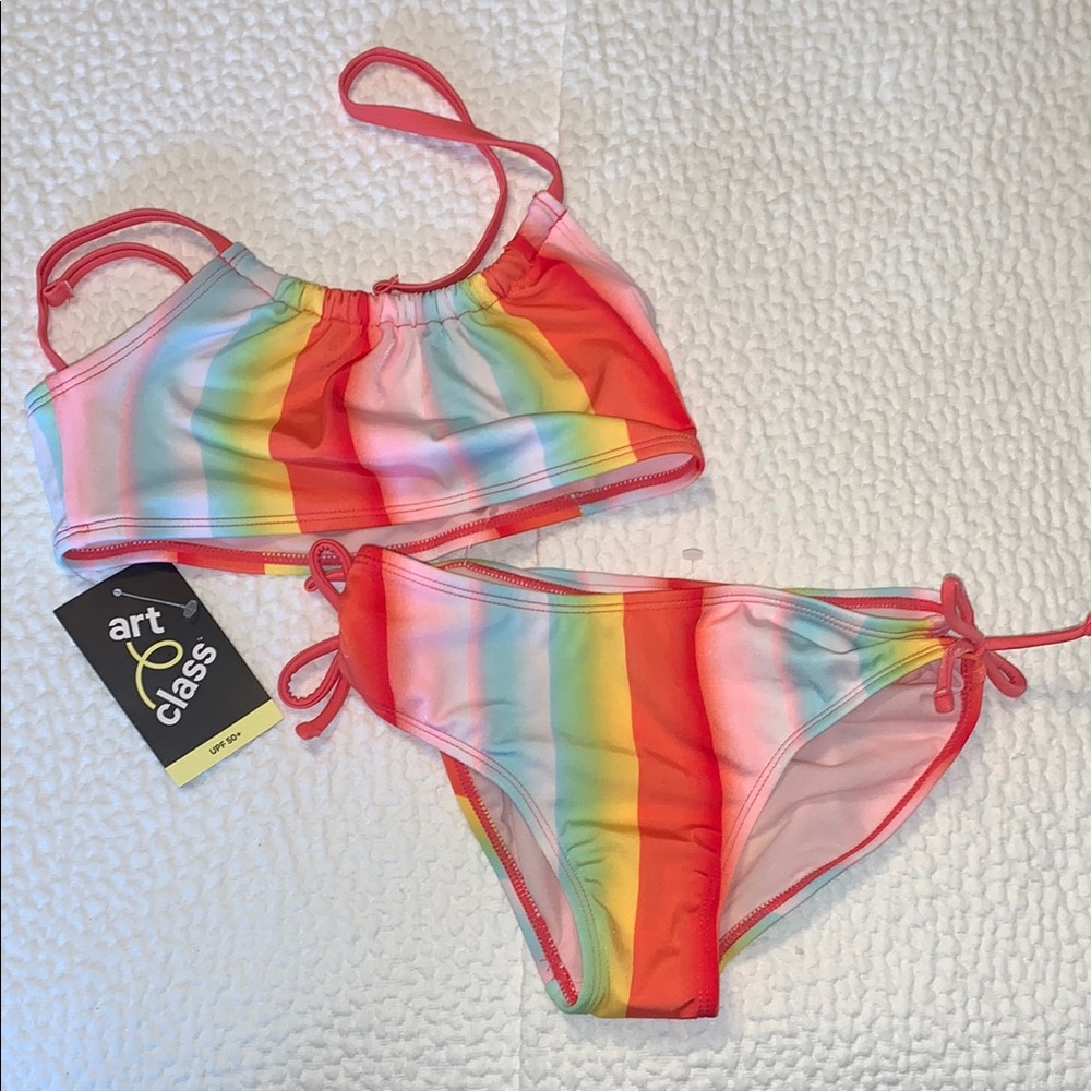 Art Class Red and Orange Bikini Swimwear